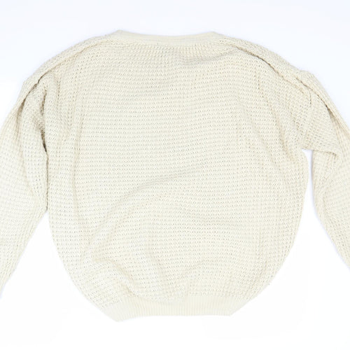 Topshop Womens Beige   Pullover Jumper Size 8