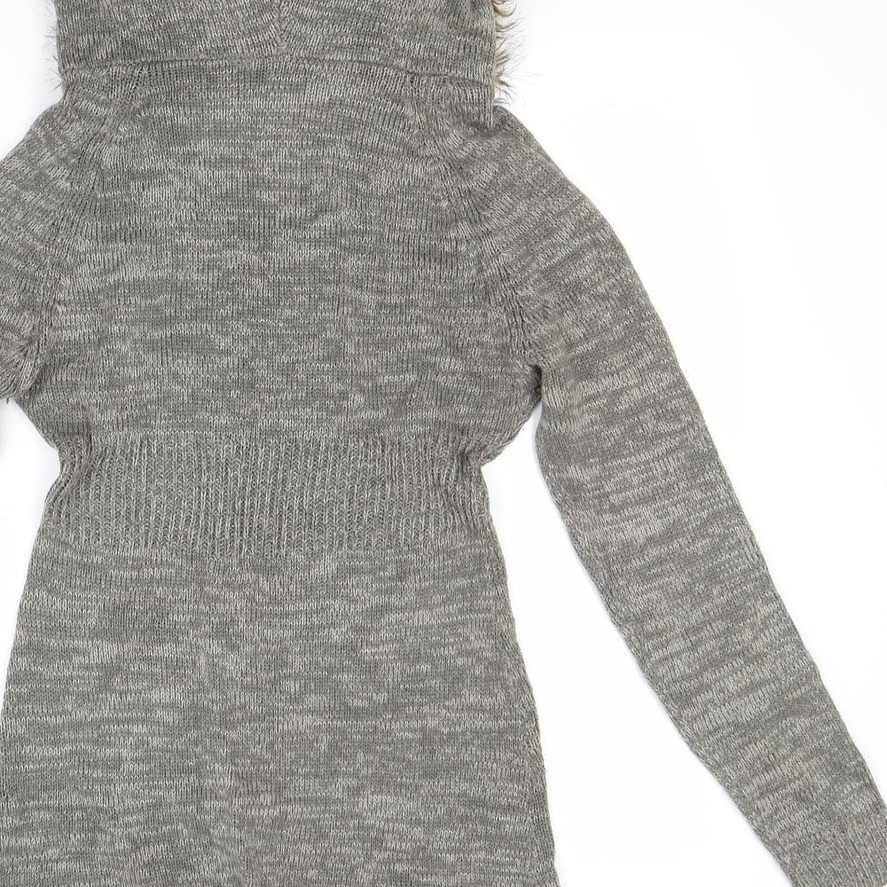 Brave Soul Womens Grey  Rayon Jumper Dress  Size 10