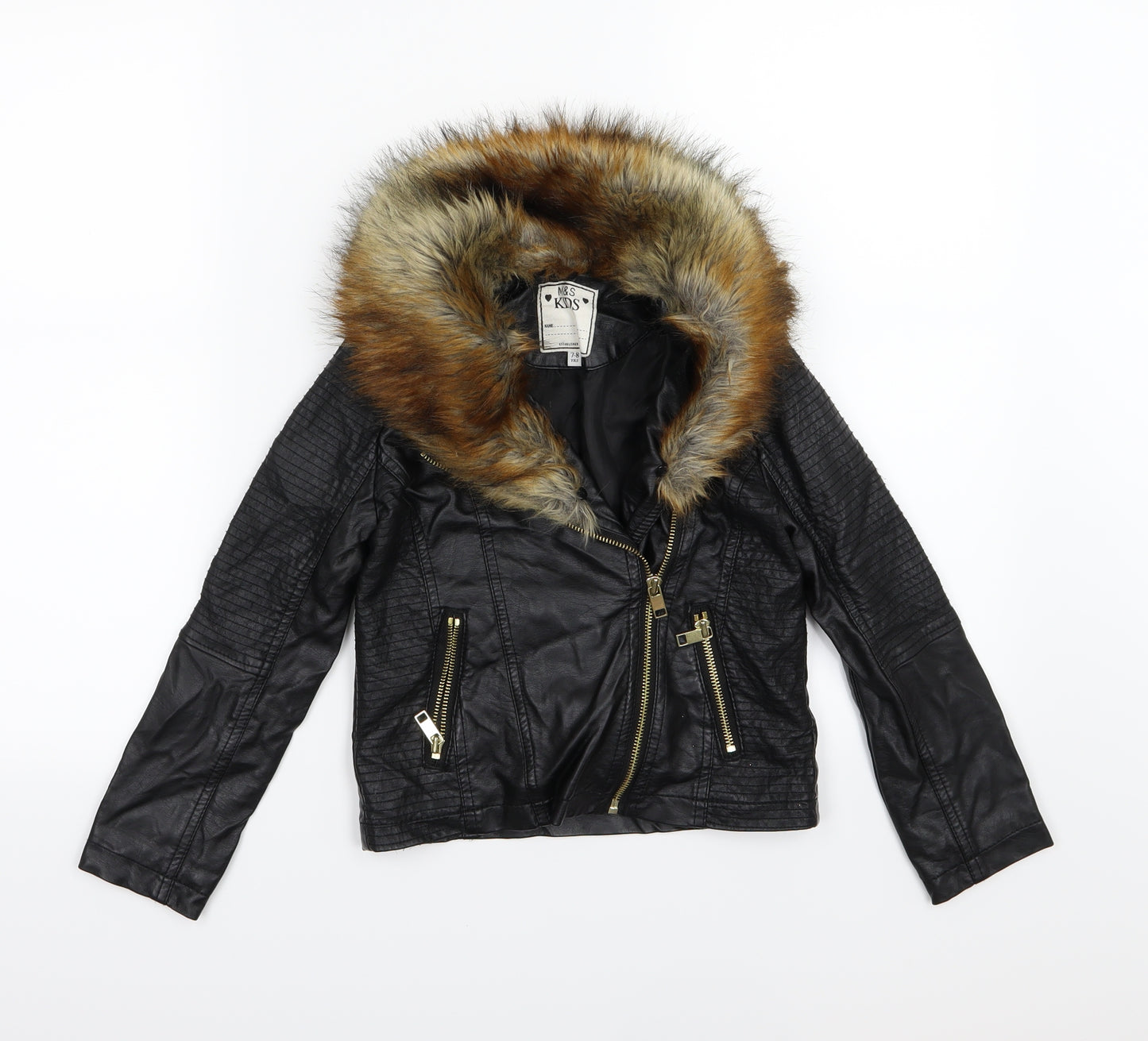 Marks and Spencer Girls Black   Jacket  Size 7-8 Years