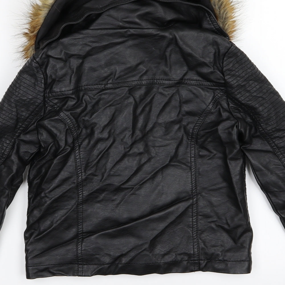 Marks and Spencer Girls Black   Jacket  Size 7-8 Years