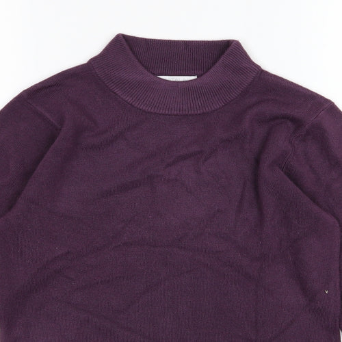 Matalan Womens Purple  Knit Pullover Jumper Size 10