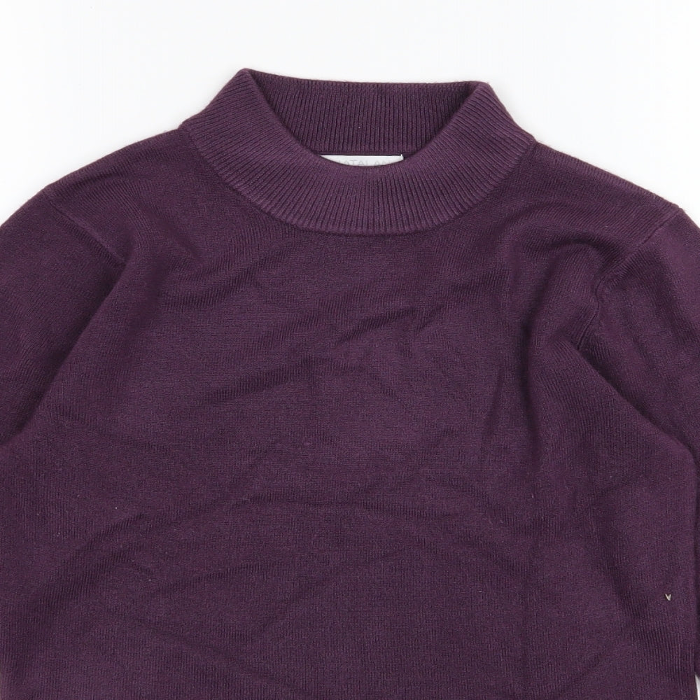 Matalan Womens Purple  Knit Pullover Jumper Size 10