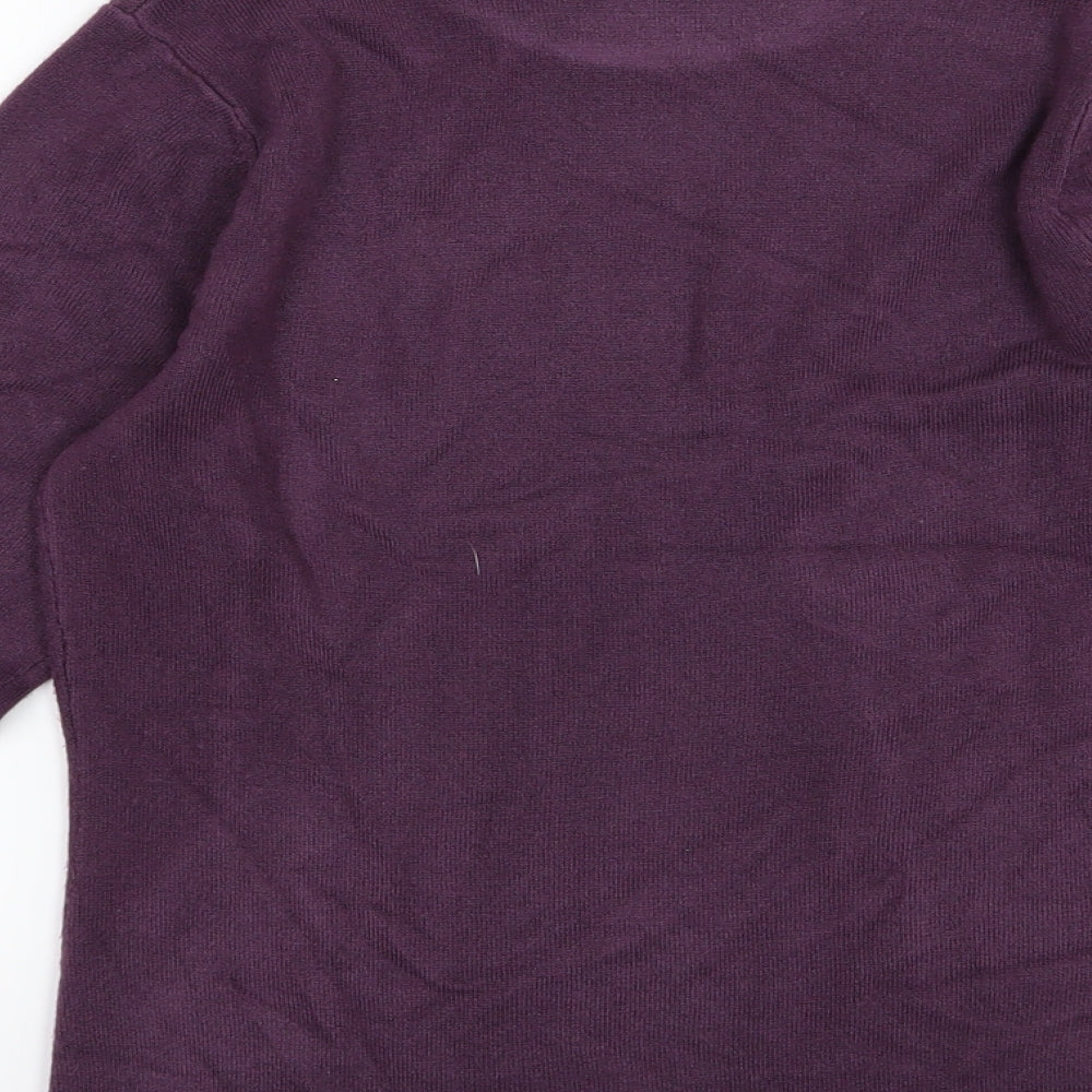 Matalan Womens Purple  Knit Pullover Jumper Size 10