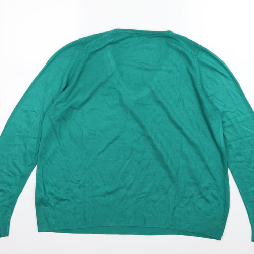 Marks and Spencer Womens Green  Knit Pullover Jumper Size 18
