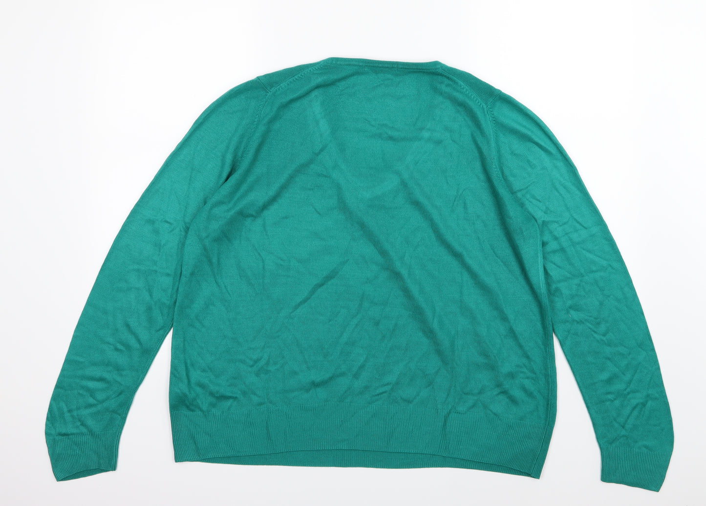 Marks and Spencer Womens Green  Knit Pullover Jumper Size 18