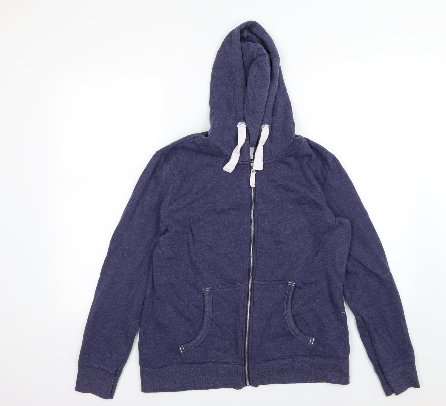 TU Womens Blue  Jersey Full Zip Hoodie Size 16