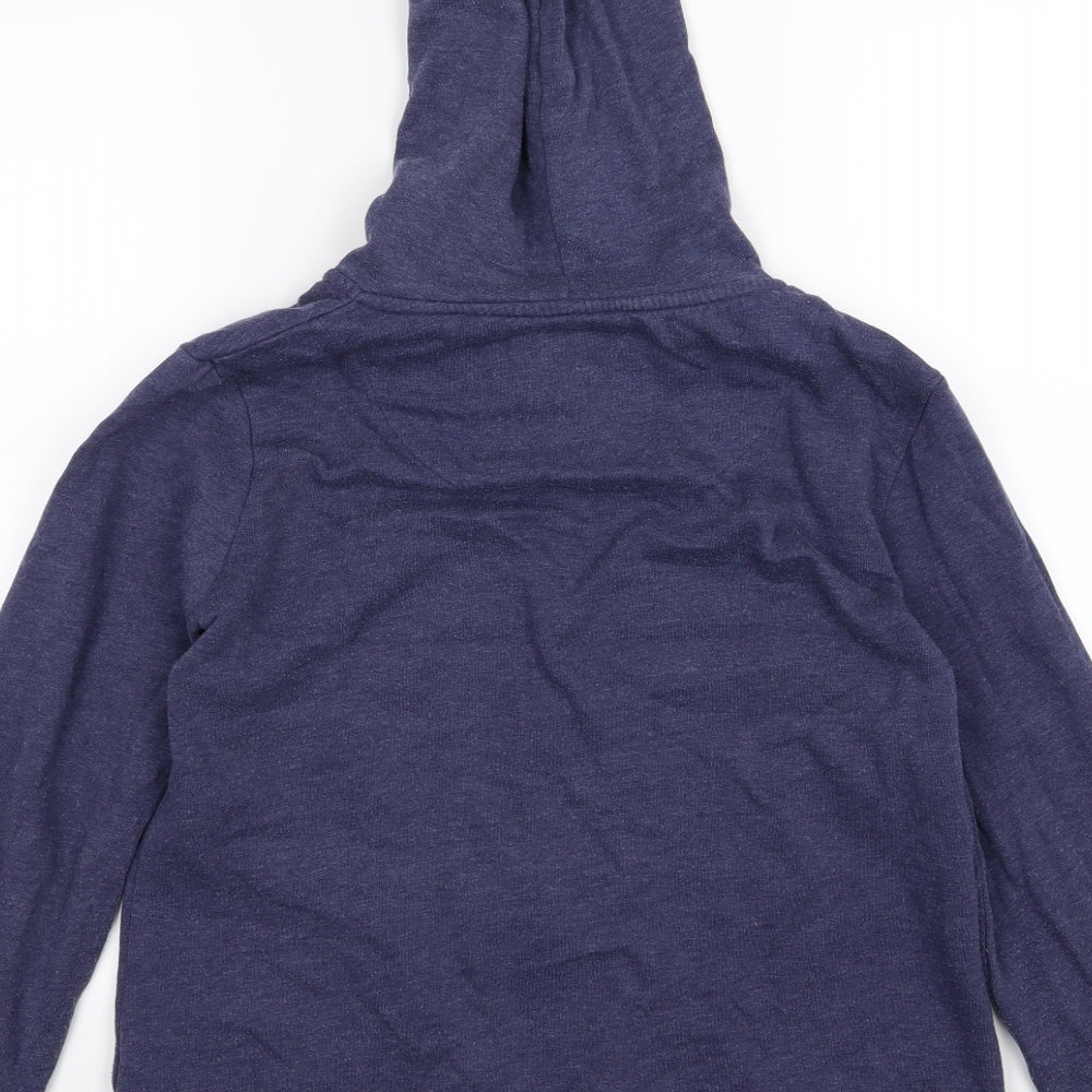 TU Womens Blue  Jersey Full Zip Hoodie Size 16