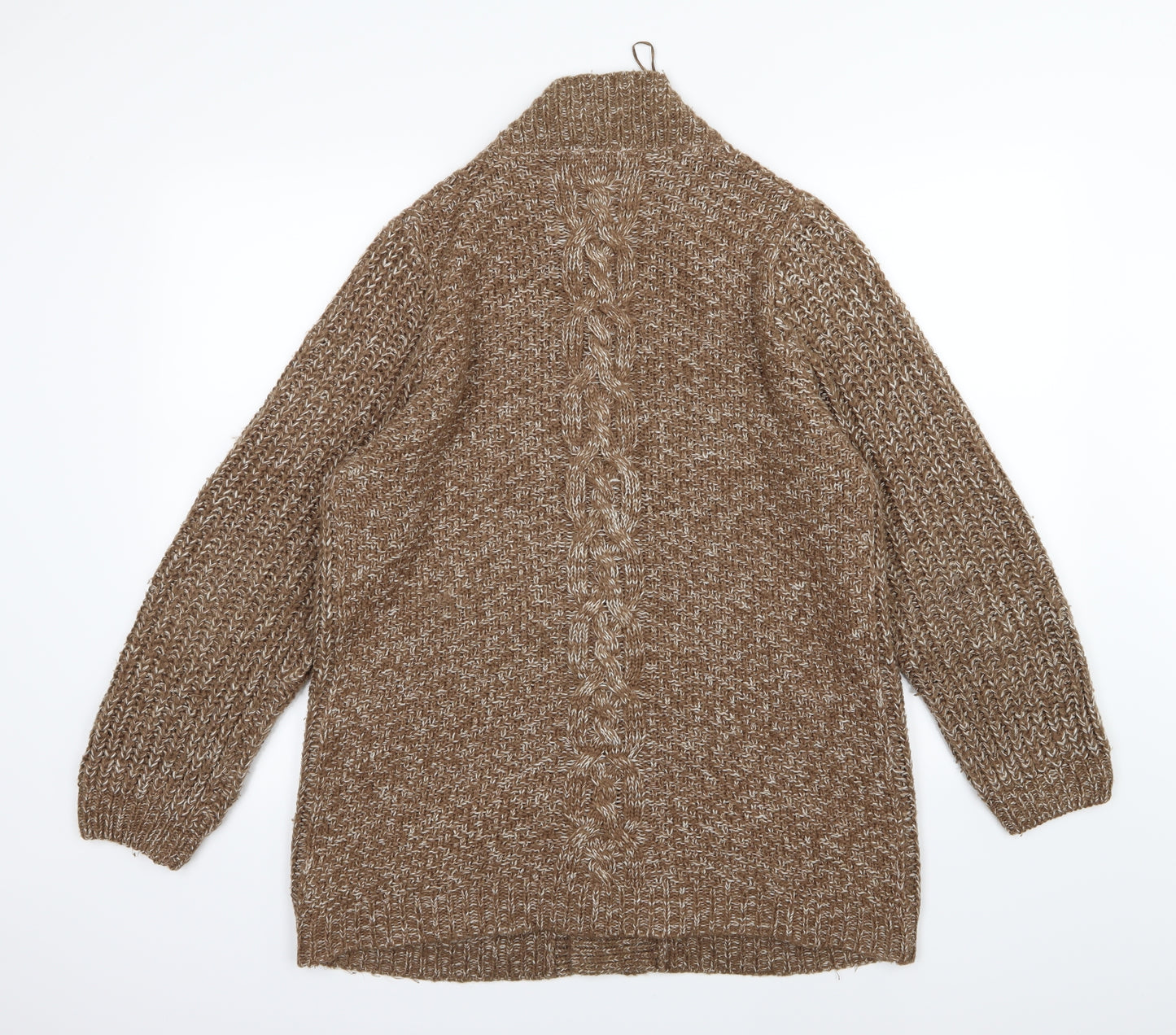 BHS Womens Brown  Knit Cardigan Jumper Size 14