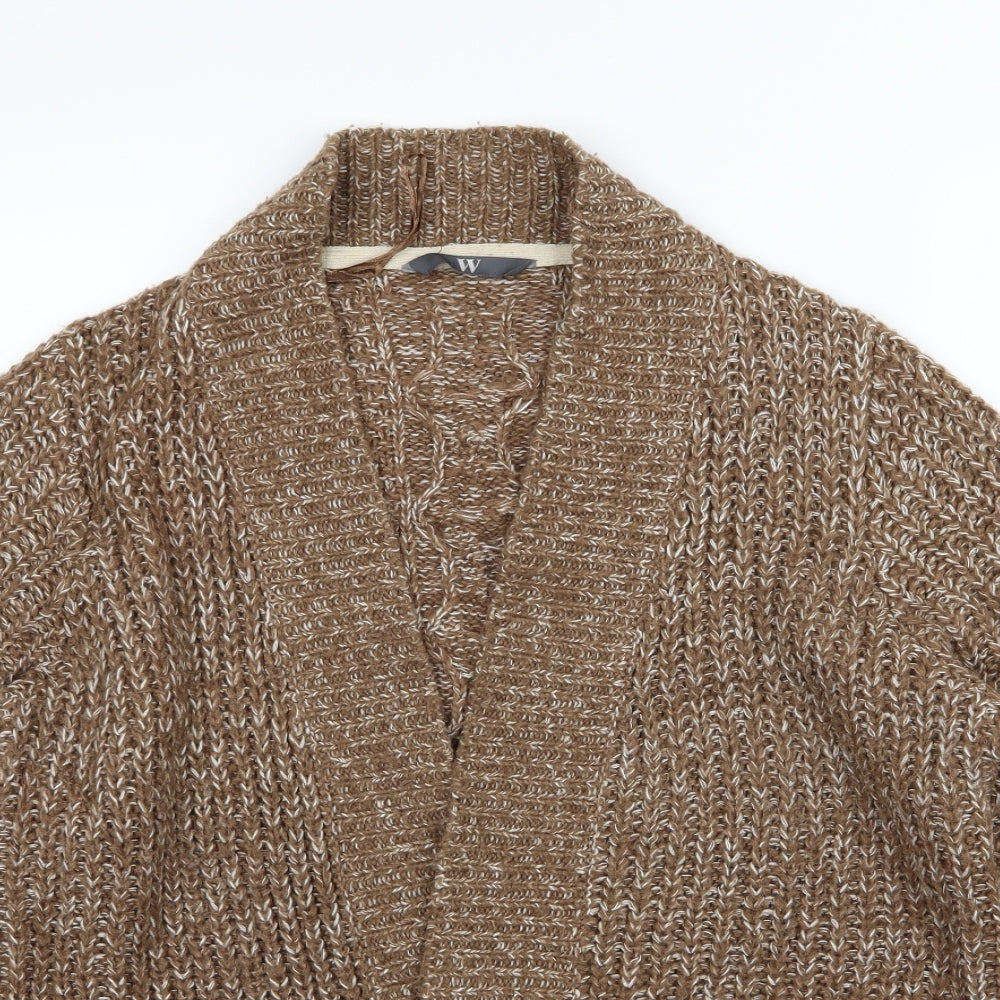 BHS Womens Brown  Knit Cardigan Jumper Size 14