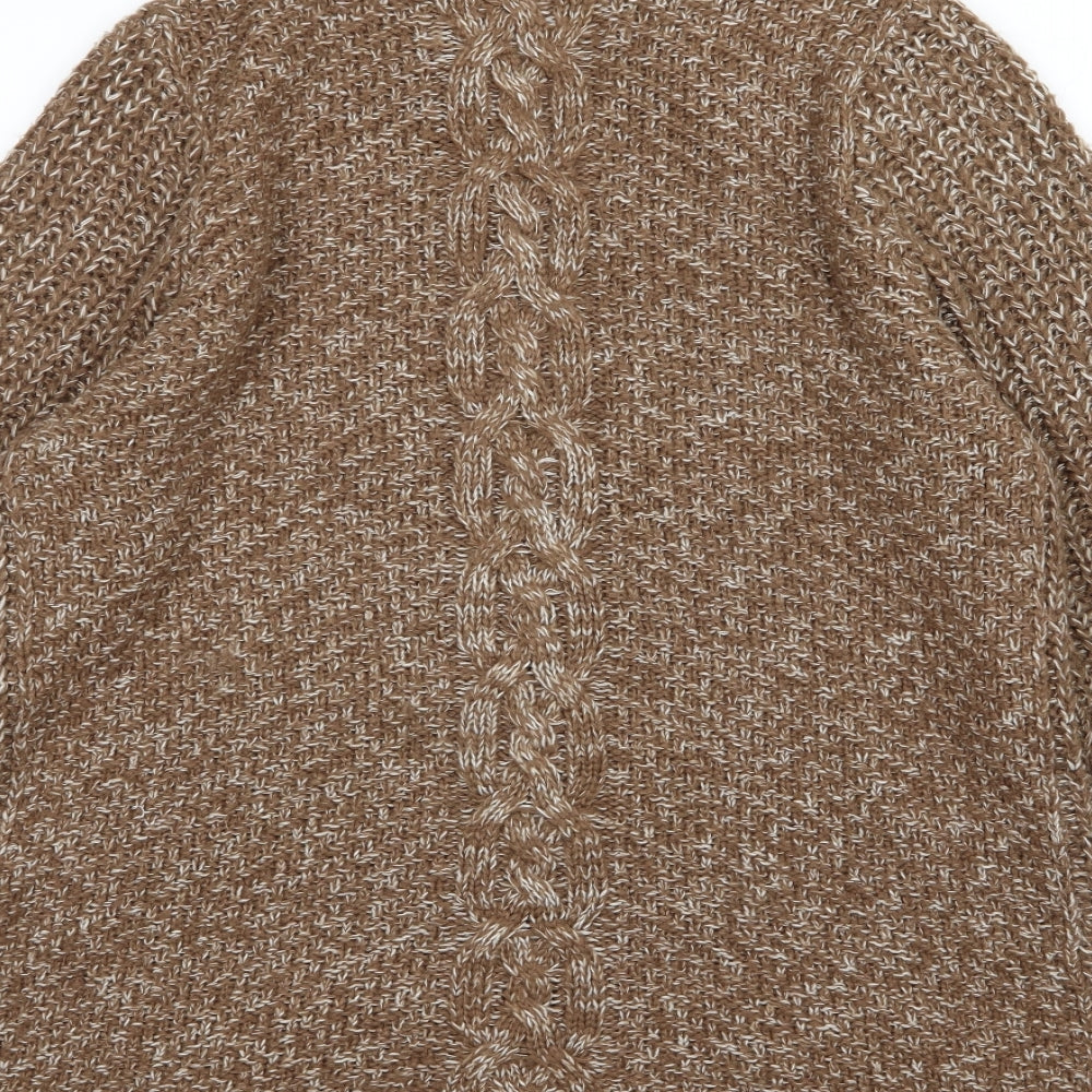 BHS Womens Brown  Knit Cardigan Jumper Size 14