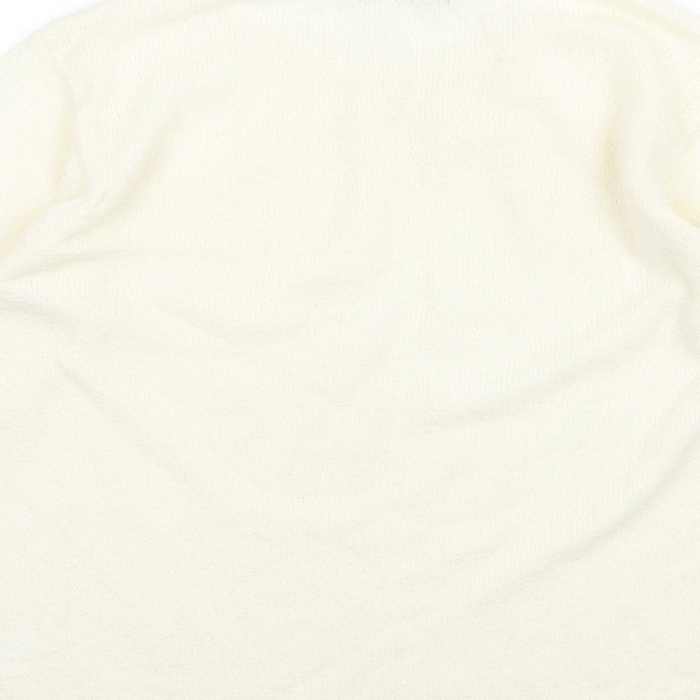 Bonmarché Womens Ivory  Knit Pullover Jumper Size S