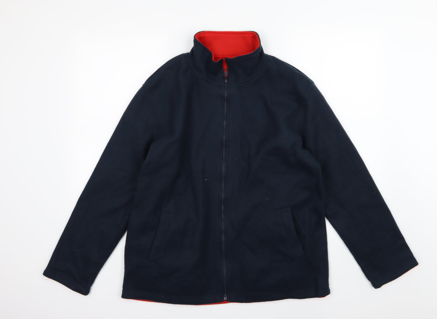 Preworn Mens Blue  Fleece Jacket  Size M  - Reversible