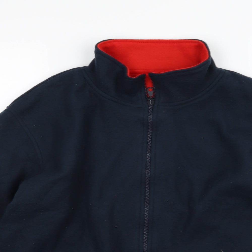 Preworn Mens Blue  Fleece Jacket  Size M  - Reversible