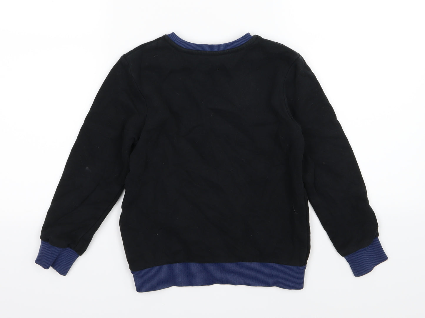 Marks and Spencer Boys Black  Jersey Pullover Sweatshirt Size 6-7 Years  - Star Wars