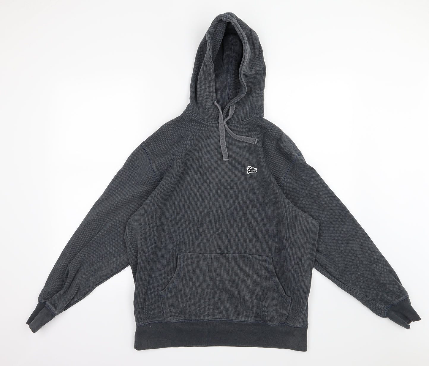 Patta Mens Grey  Jersey Pullover Hoodie Size XL