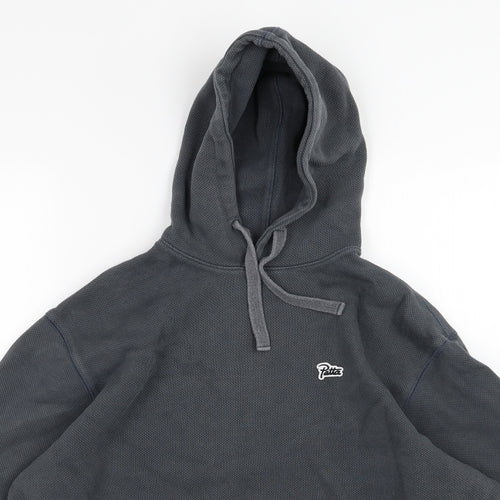 Patta Mens Grey  Jersey Pullover Hoodie Size XL