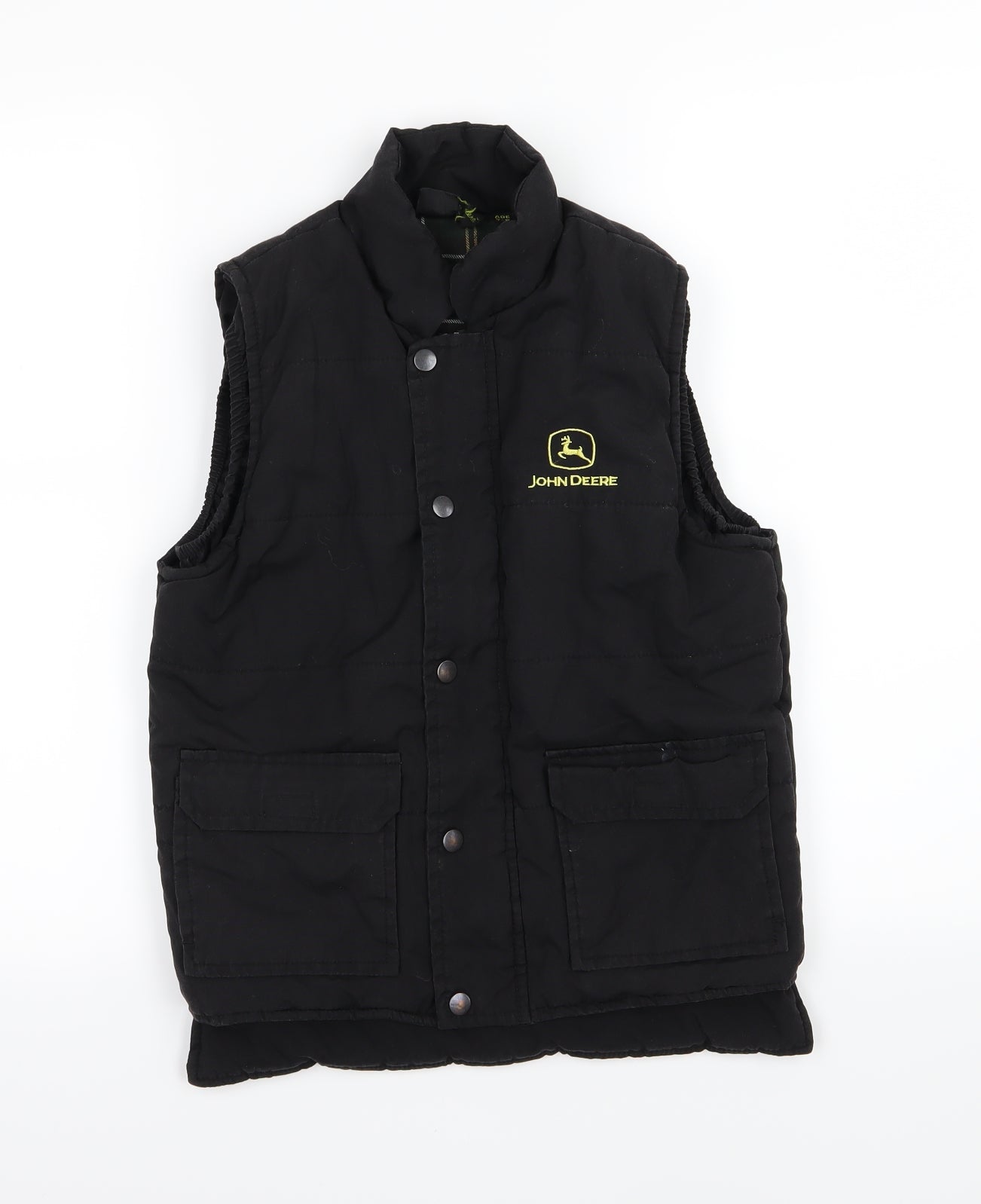 John Deere Boys Black   Gilet Jacket Size 7-8 Years