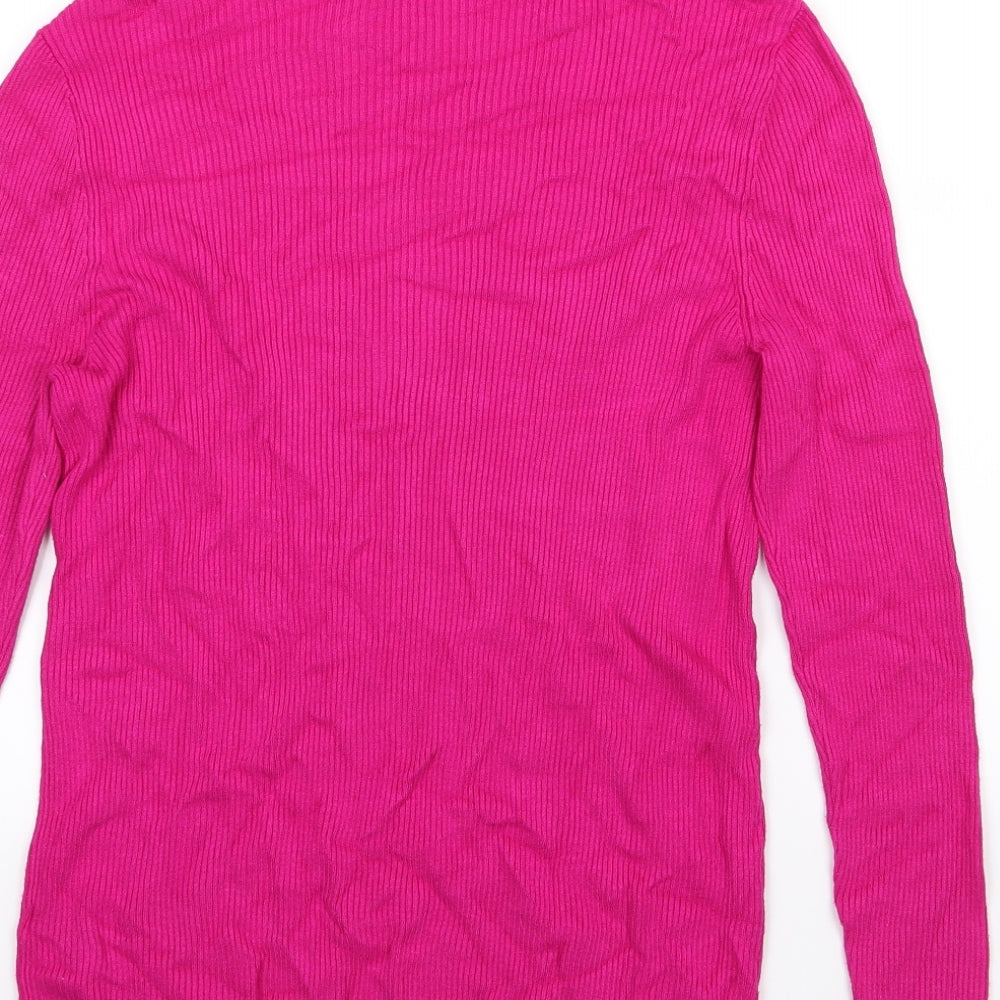 George Womens Pink  Knit Pullover Jumper Size 16
