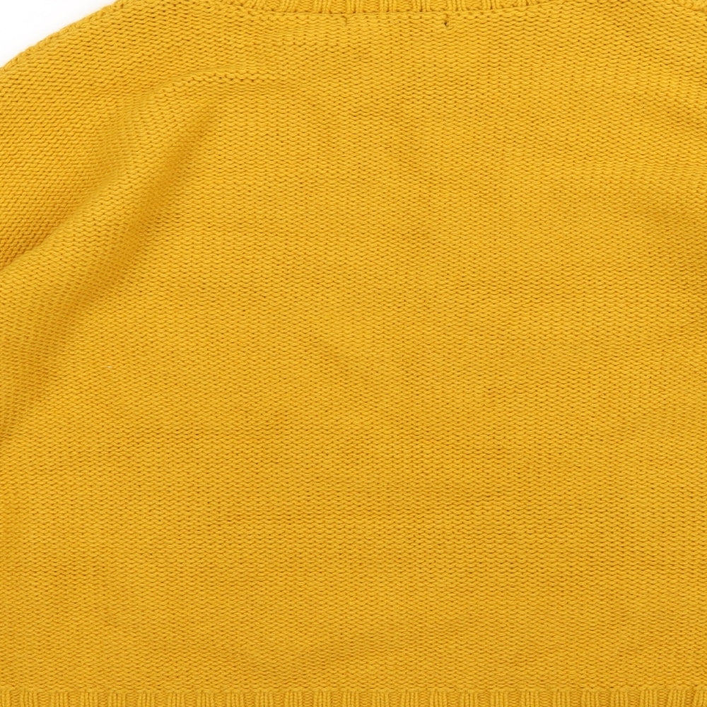 George Womens Yellow  Knit Pullover Jumper Size M