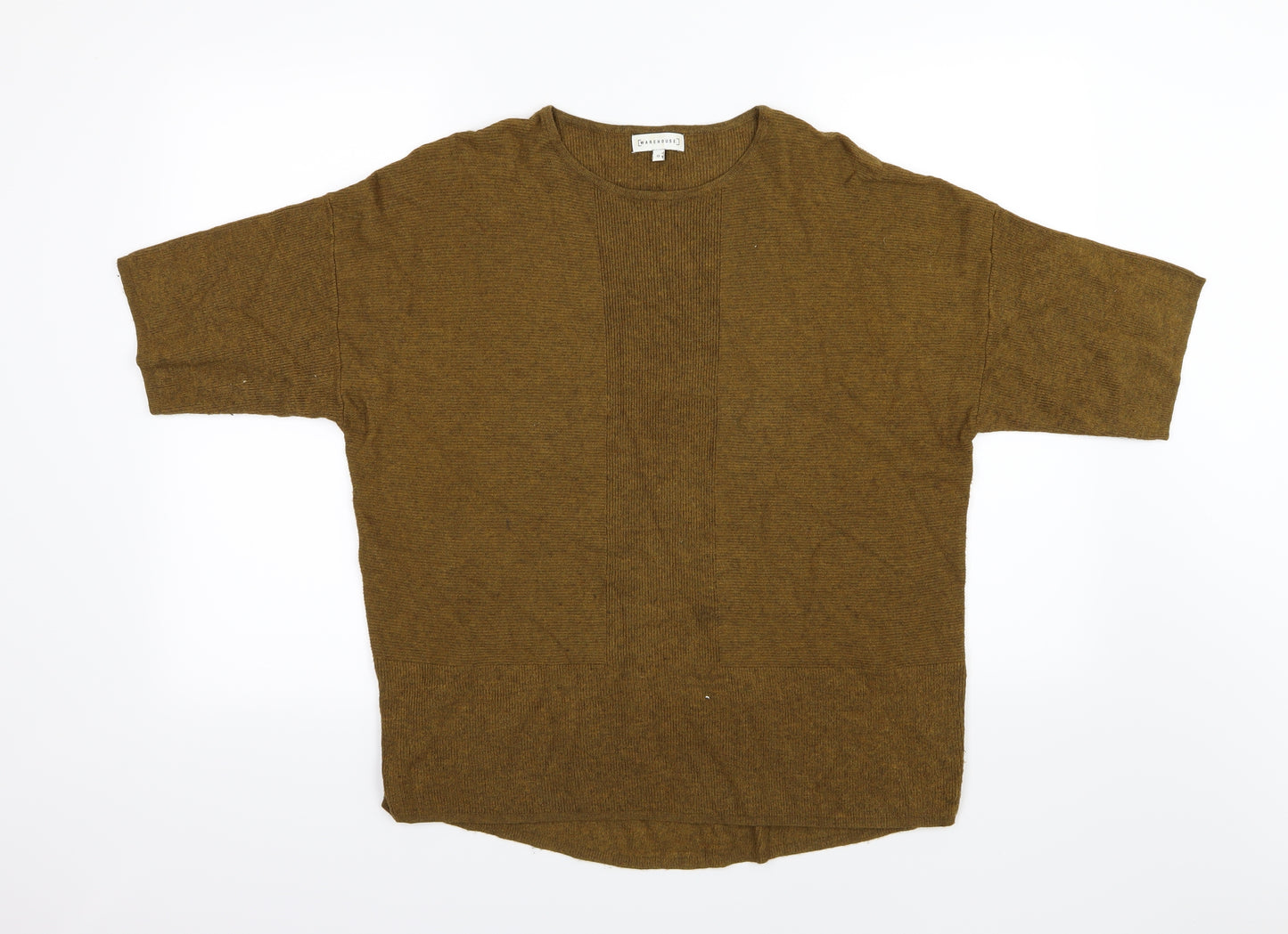 Warehouse Womens Brown  Knit Pullover Jumper Size 12