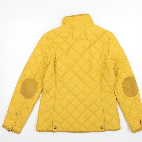 Joules Womens Yellow Argyle/Diamond  Jacket  Size 12