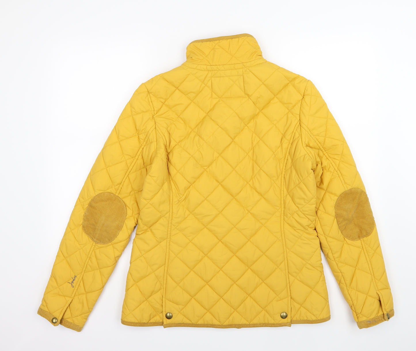 Joules Womens Yellow Argyle/Diamond  Jacket  Size 12