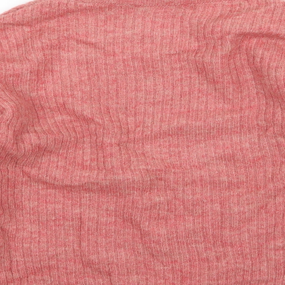 George Womens Pink Argyle/Diamond Knit Pullover Jumper Size S