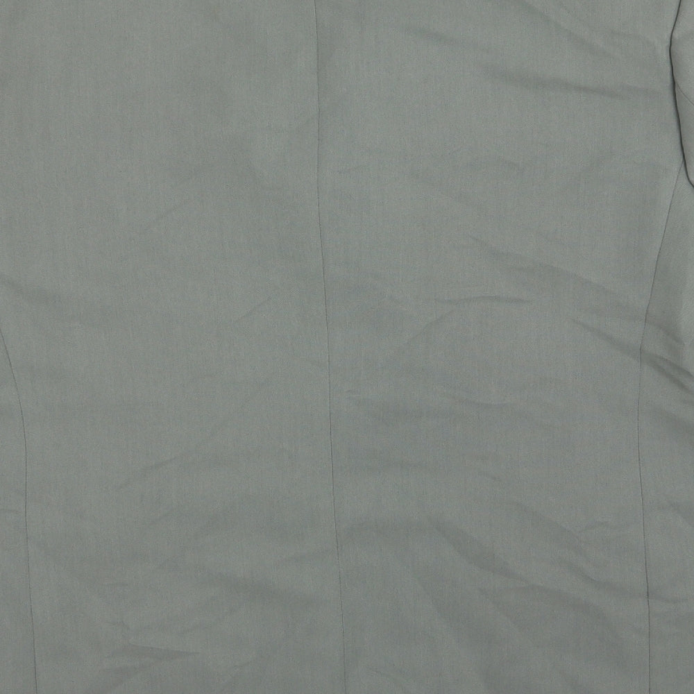Sovereign Mens Grey  Rayon Jacket Suit Jacket Size 46
