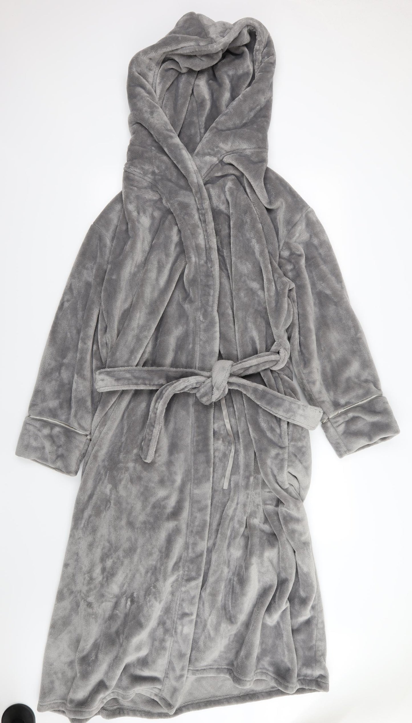 Linea Womens Grey  Fleece  Gown Size L  - Soft