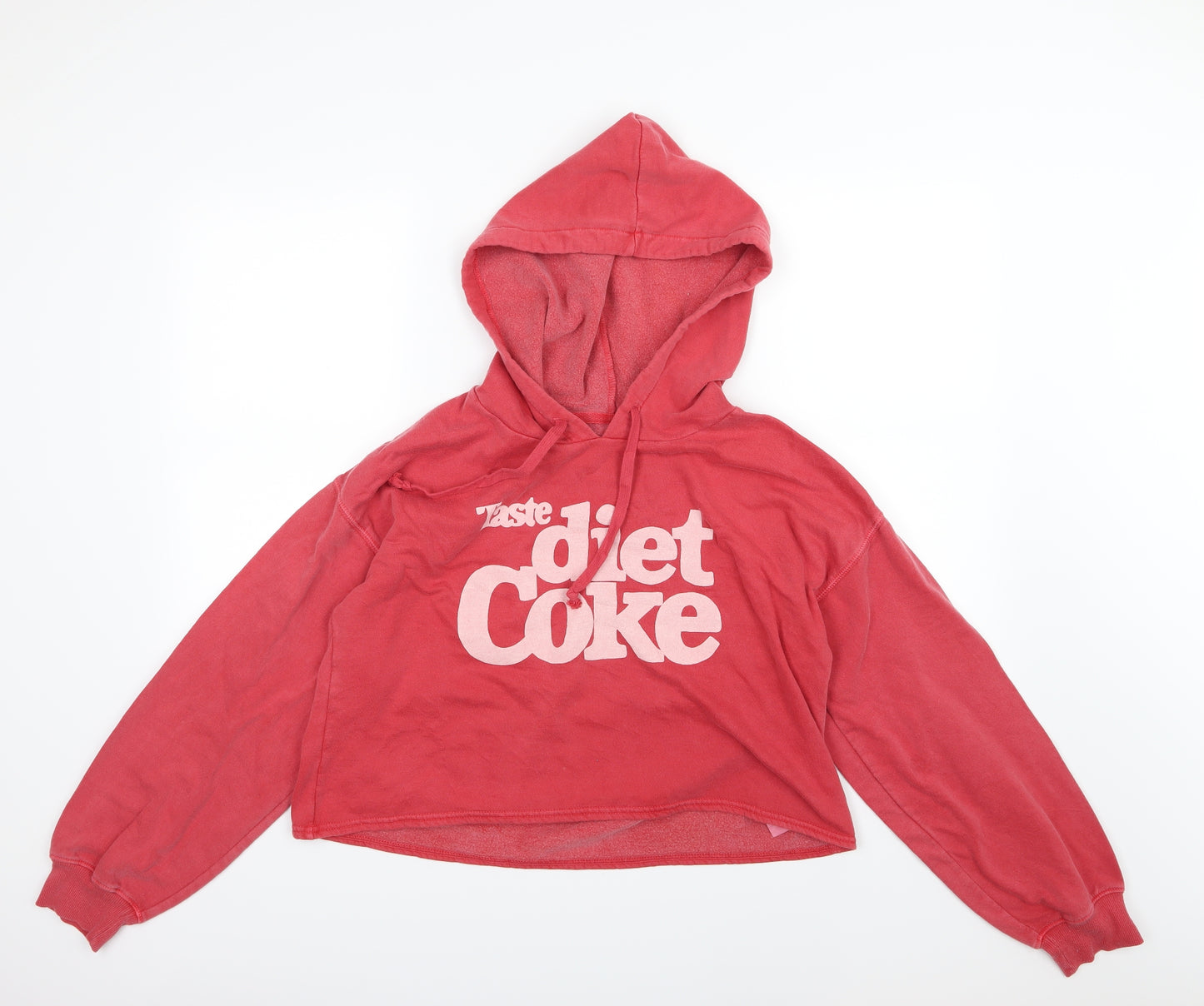 American Eagle Outfitters Womens Red  Jersey Pullover Hoodie Size L  - Coca Cola