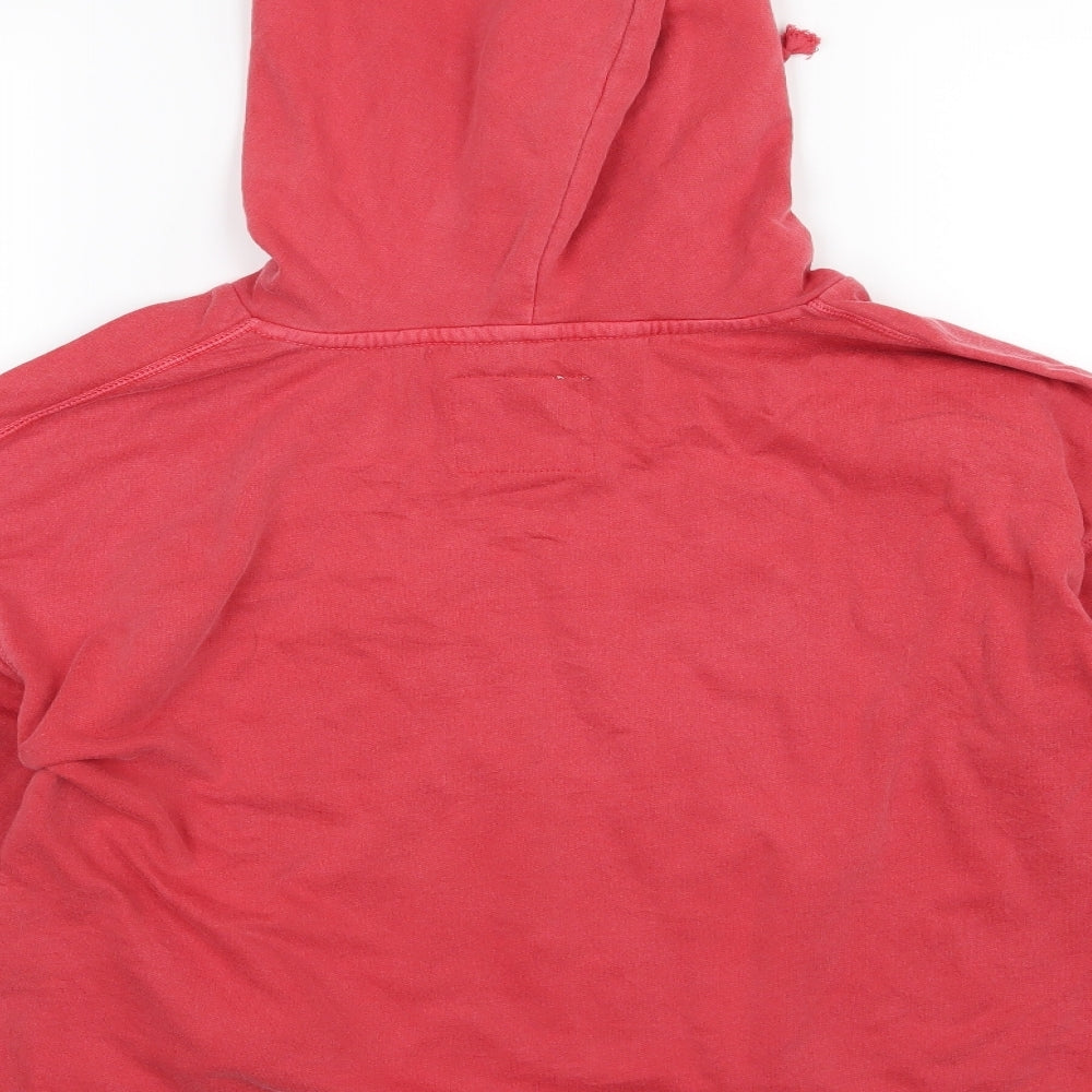 American Eagle Outfitters Womens Red  Jersey Pullover Hoodie Size L  - Coca Cola
