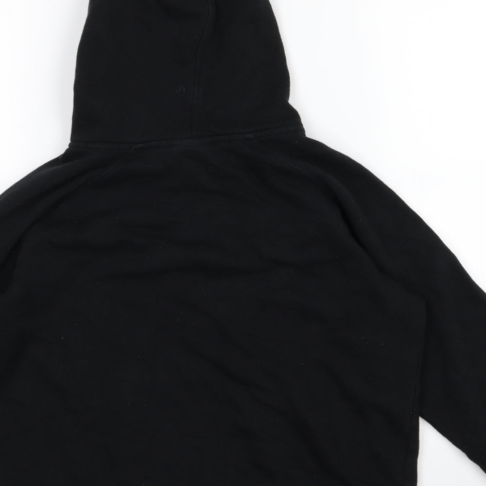New Balance Womens Black  Jersey Pullover Hoodie Size M