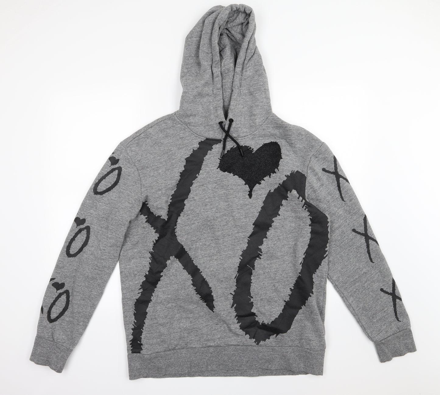 H&M Womens Gold  Jersey Pullover Hoodie Size M  - XOXO