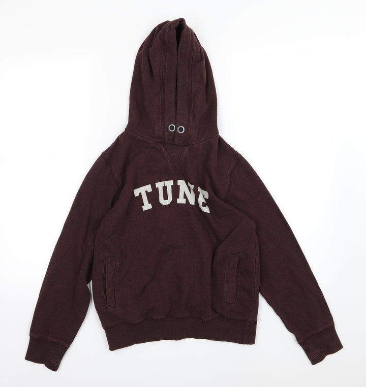 NEXT Boys Brown  Jersey Pullover Hoodie Size 10 Years  - Tune
