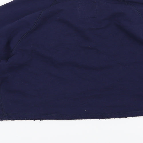 Girly Kicks Womens Blue  Jersey Pullover Sweatshirt Size S