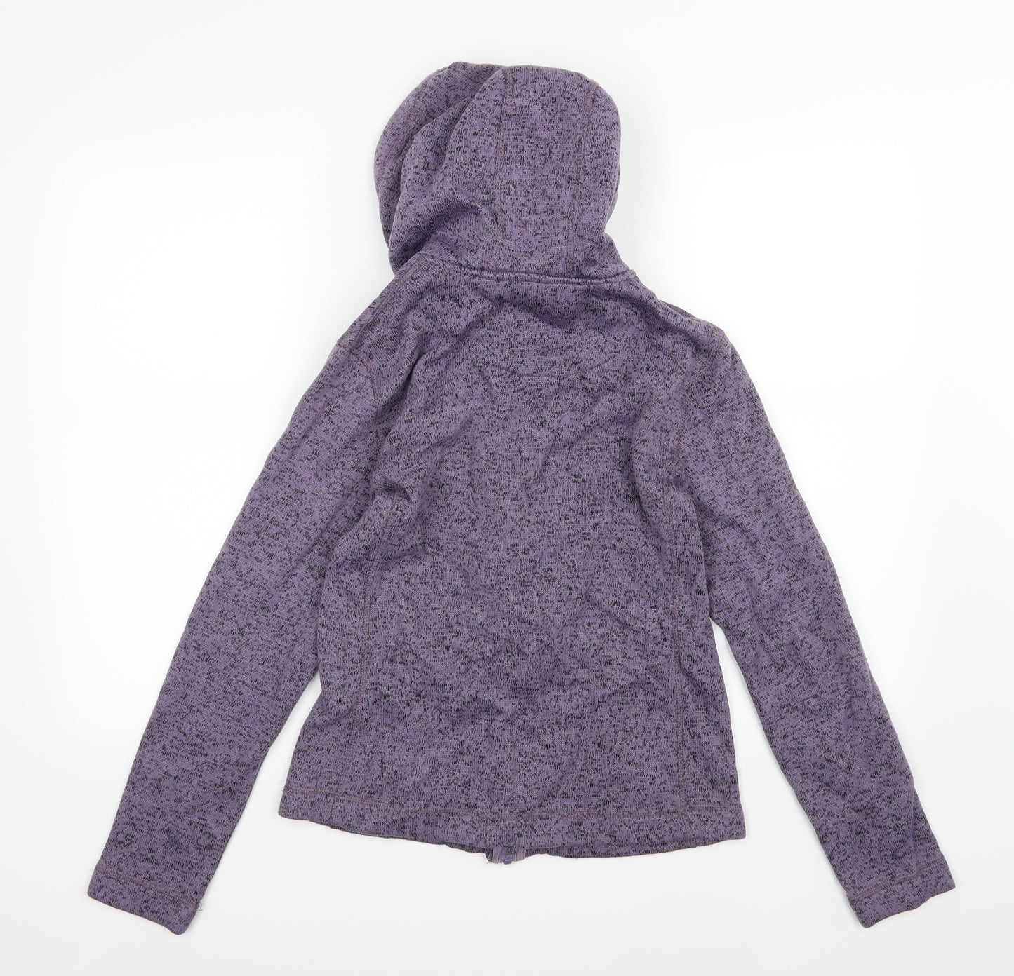 TU Womens Purple  Jersey Full Zip Hoodie Size 12