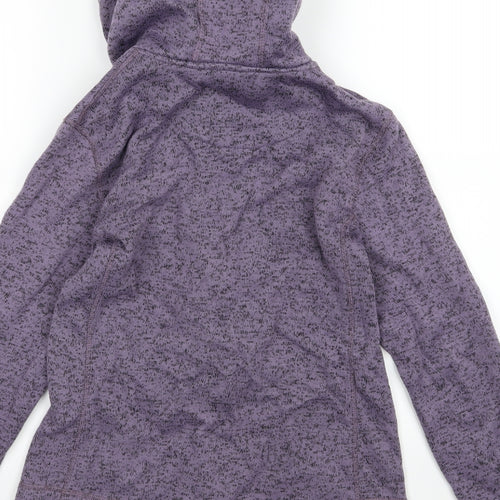 TU Womens Purple  Jersey Full Zip Hoodie Size 12