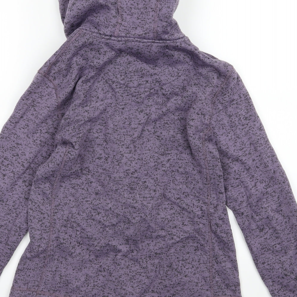 TU Womens Purple  Jersey Full Zip Hoodie Size 12