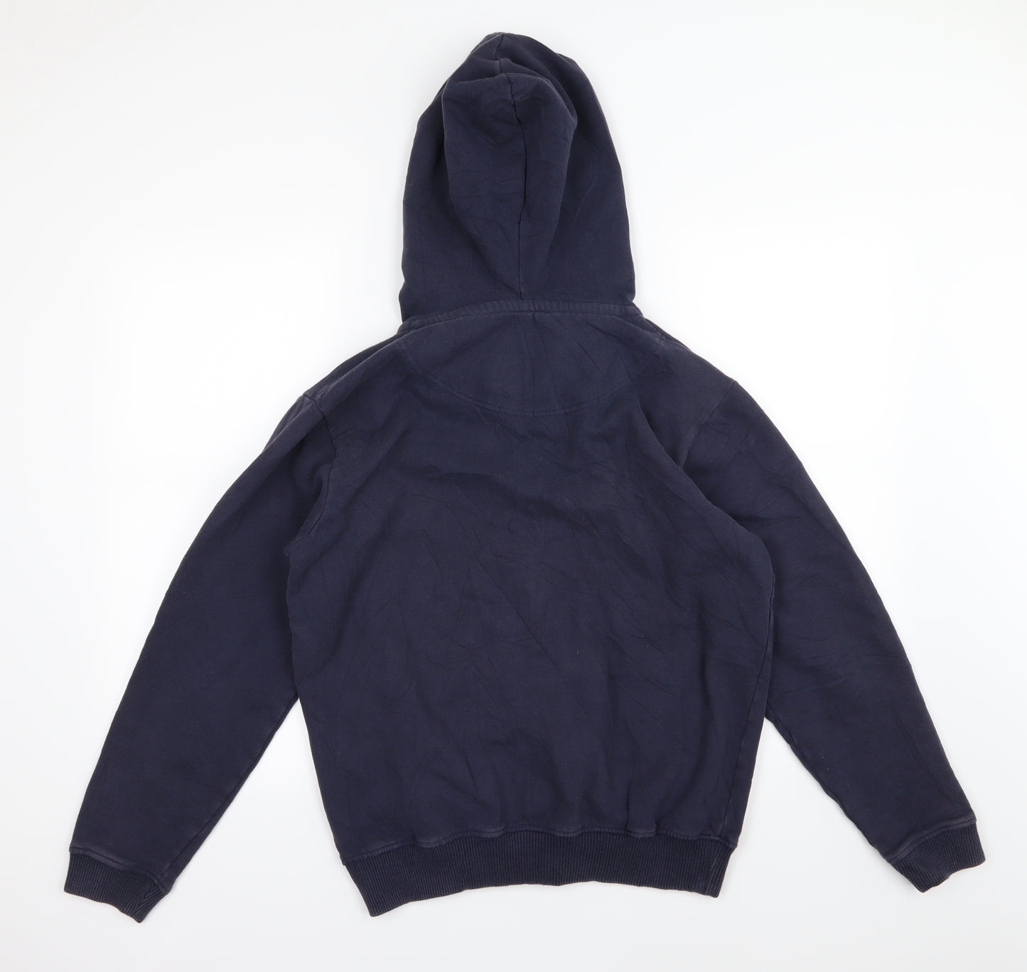 Lazy Jacks Mens Blue  Jersey Full Zip Hoodie Size S