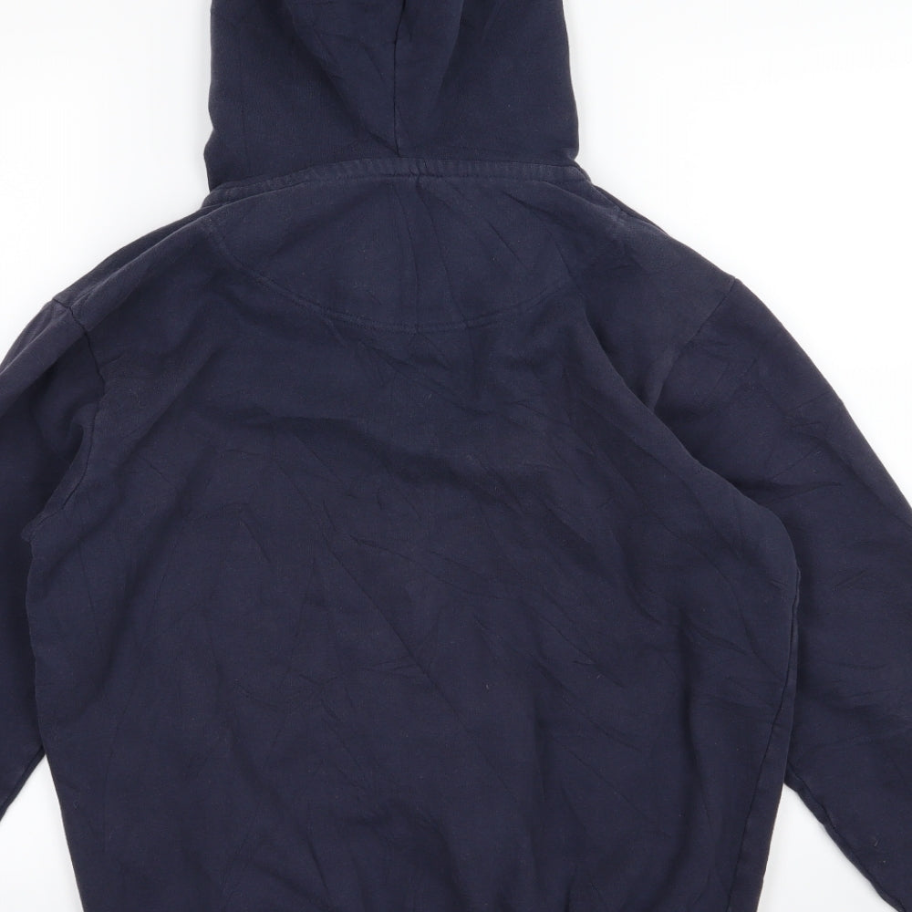 Lazy Jacks Mens Blue  Jersey Full Zip Hoodie Size S