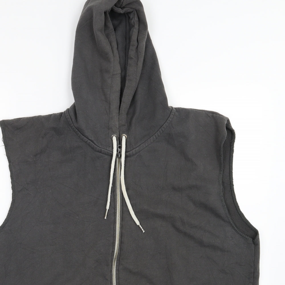 Peacocks Mens Grey  Jersey Full Zip Hoodie Size 2XL