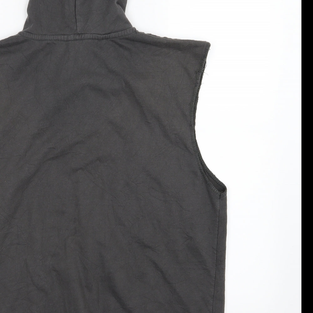 Peacocks Mens Grey  Jersey Full Zip Hoodie Size 2XL