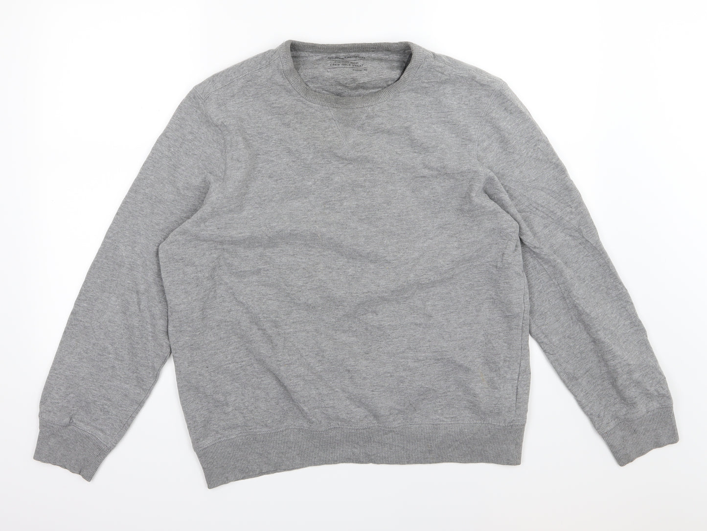 Marks and Spencer Mens Grey  Jersey Pullover Sweatshirt Size L