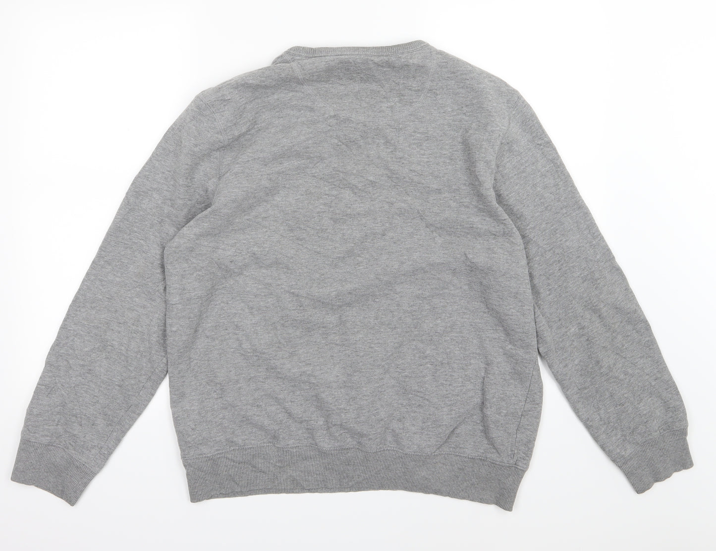 Marks and Spencer Mens Grey  Jersey Pullover Sweatshirt Size L