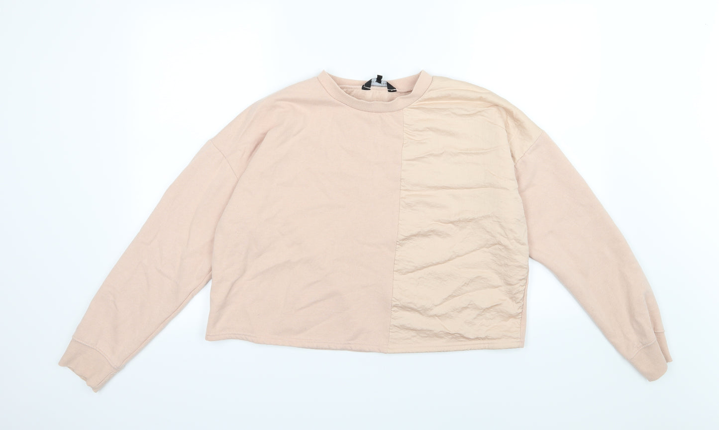 New Look Womens Pink  Jersey Pullover Sweatshirt Size 16