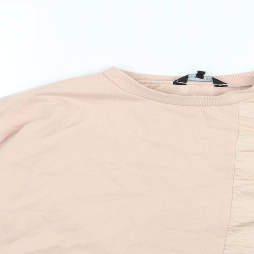 New Look Womens Pink  Jersey Pullover Sweatshirt Size 16