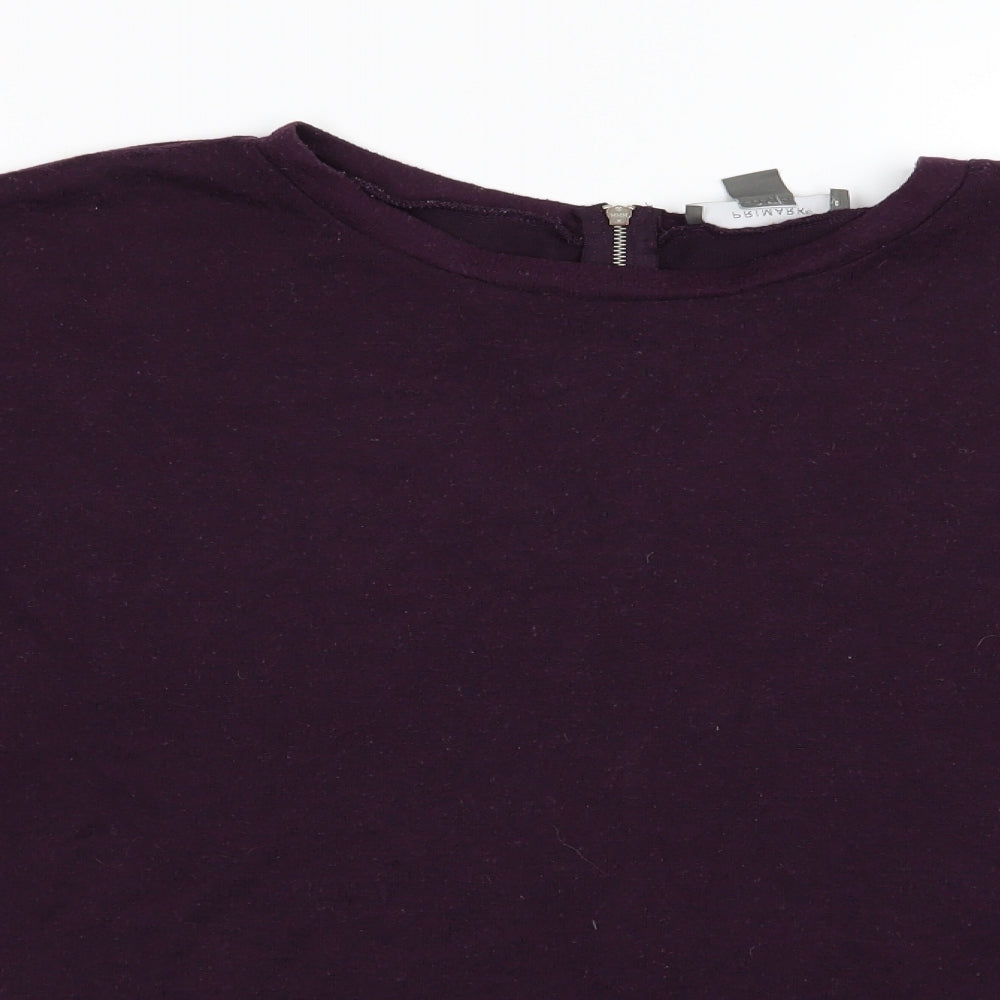 Primark Womens Purple  Knit Pullover Jumper Size L