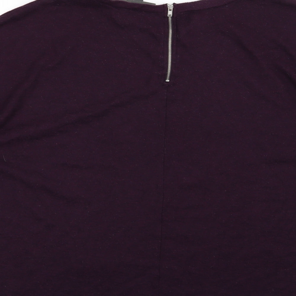 Primark Womens Purple  Knit Pullover Jumper Size L