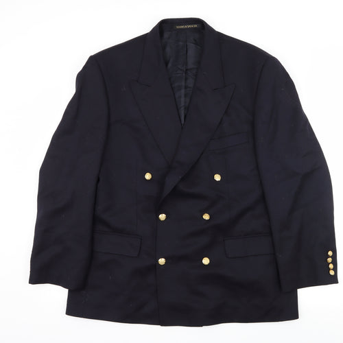 St Michael Mens Blue   Jacket Blazer Size L