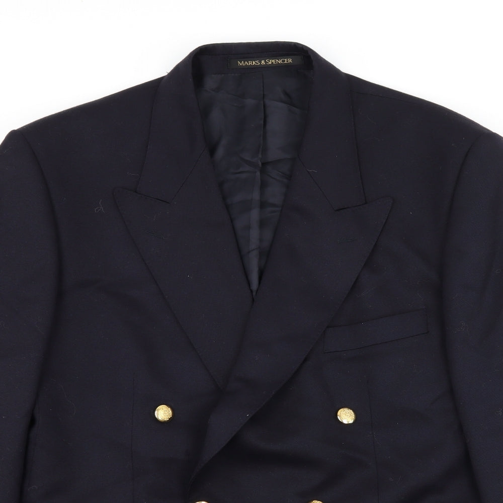 St Michael Mens Blue   Jacket Blazer Size L